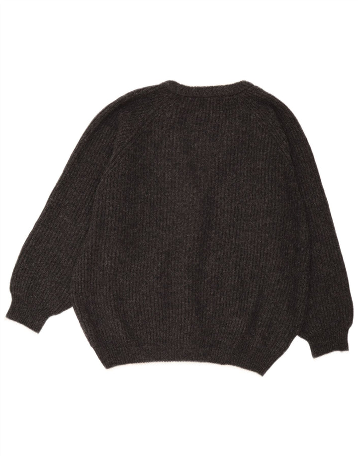 Levi's Jersey tipo cárdigan para hombre XL Lana virgen a rayas grises