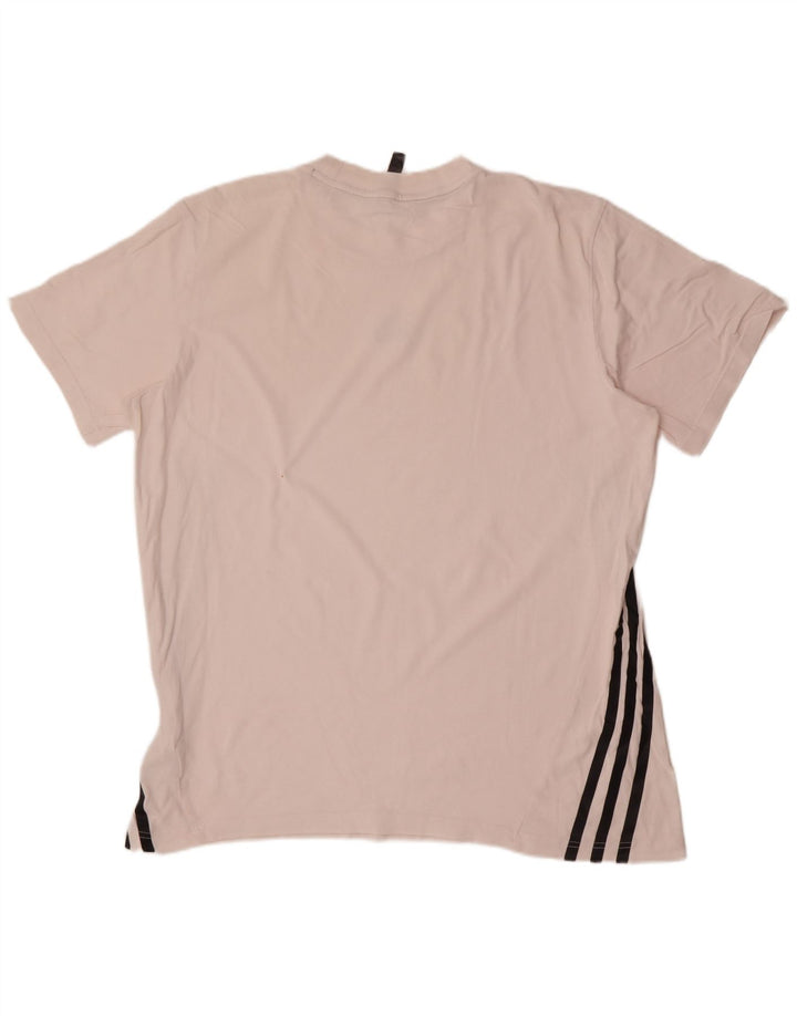 Adidas - Camiseta para hombre, talla grande, color blanco