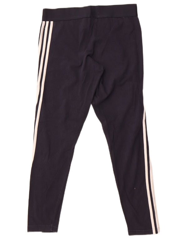 Adidas - Leggings para mujer, talla 44/18, talla grande, azul marino