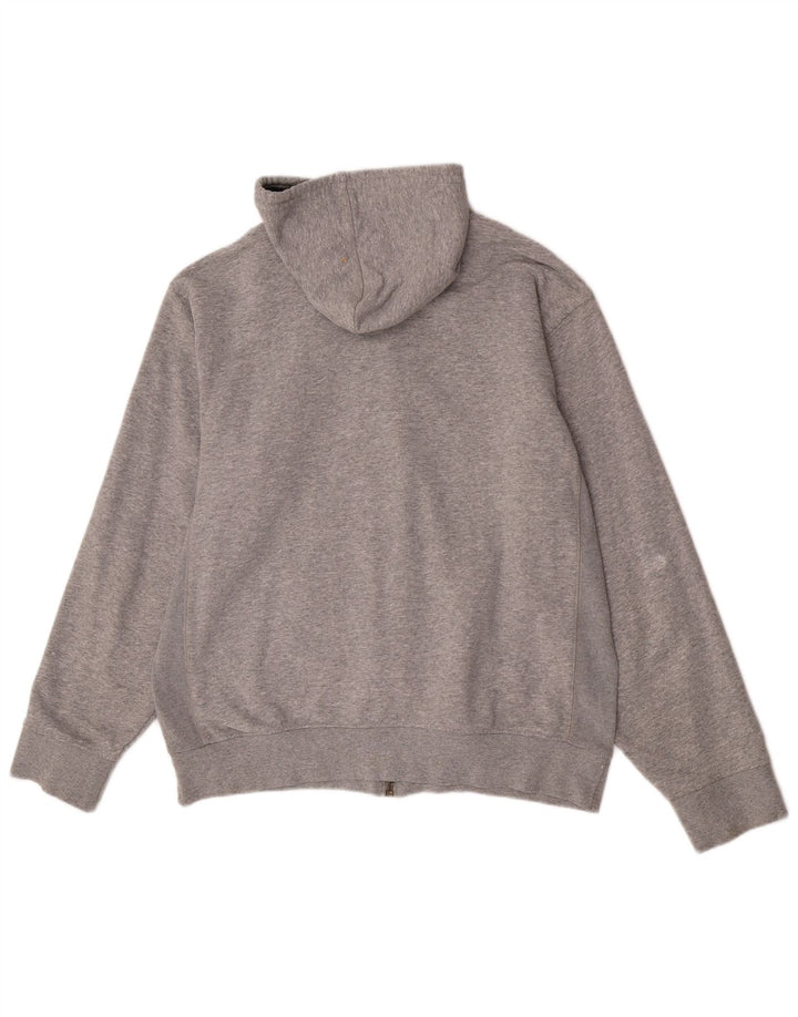 Timberland - Sudadera con capucha y cremallera para hombre, talla grande, algodón gris