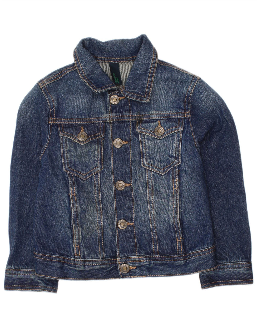 Benetton Chaqueta Vaquera Niño 3-4 Años 2XS Azul Algodón