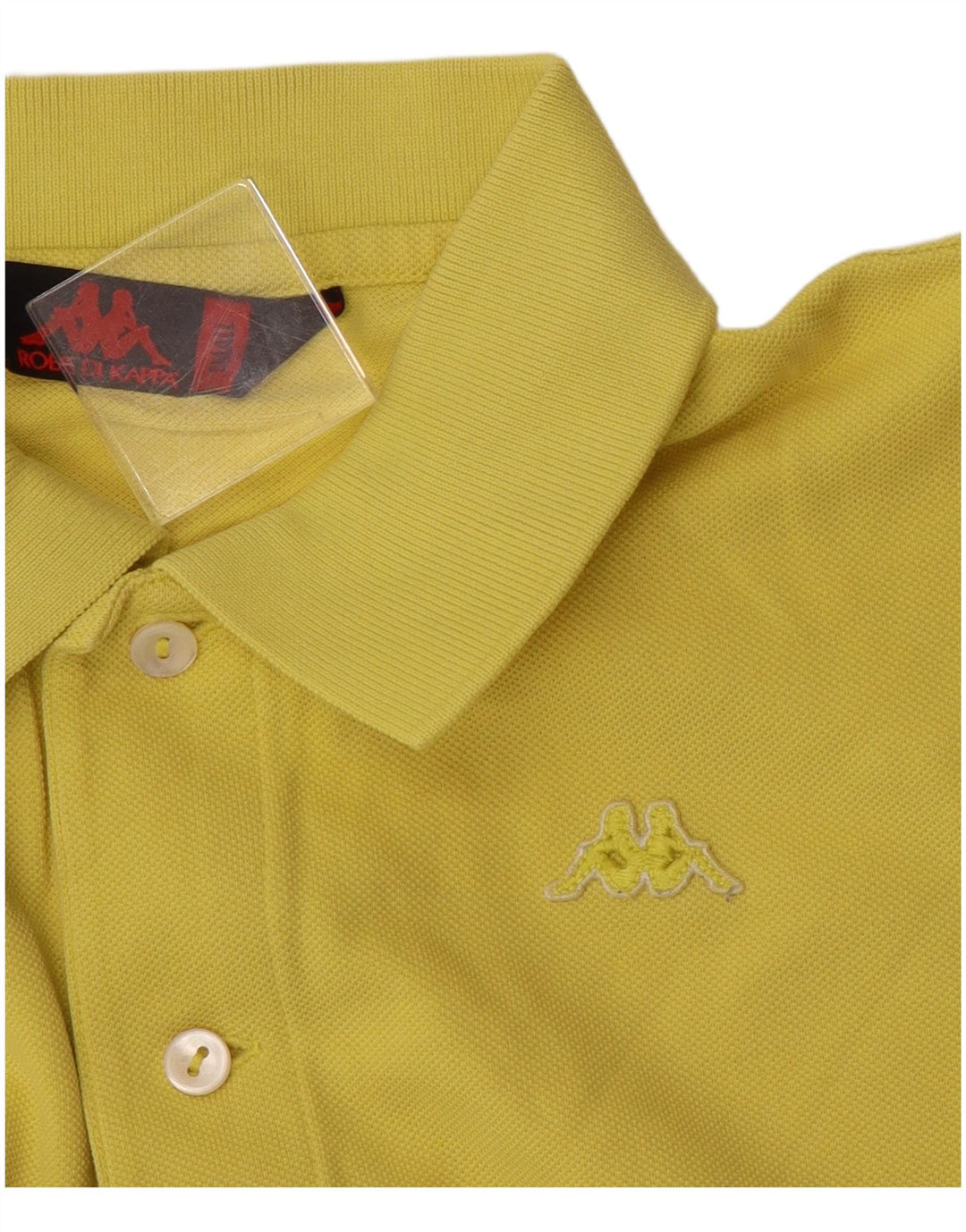 Polo Kappa Hombre Small Amarillo Algodón