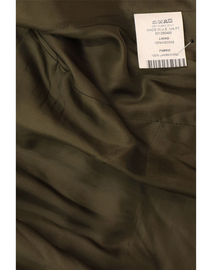 Vintage mujer 4 botones Blazer chaqueta EU 48 2XL multicolor cuadros clásico