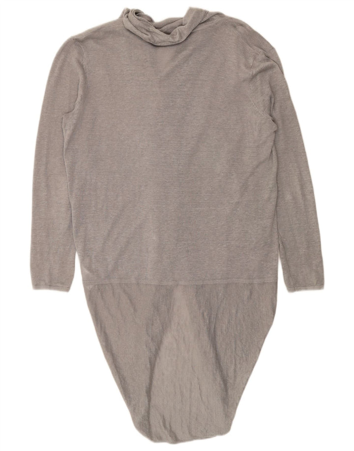 Phase Eight Suéter tipo cárdigan largo de gran tamaño para mujer UK 10 Small Grey