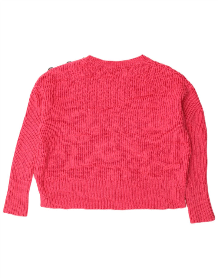 Marks & Spencer Jersey extragrande con cuello barco para mujer, talla 40, color rosa medio