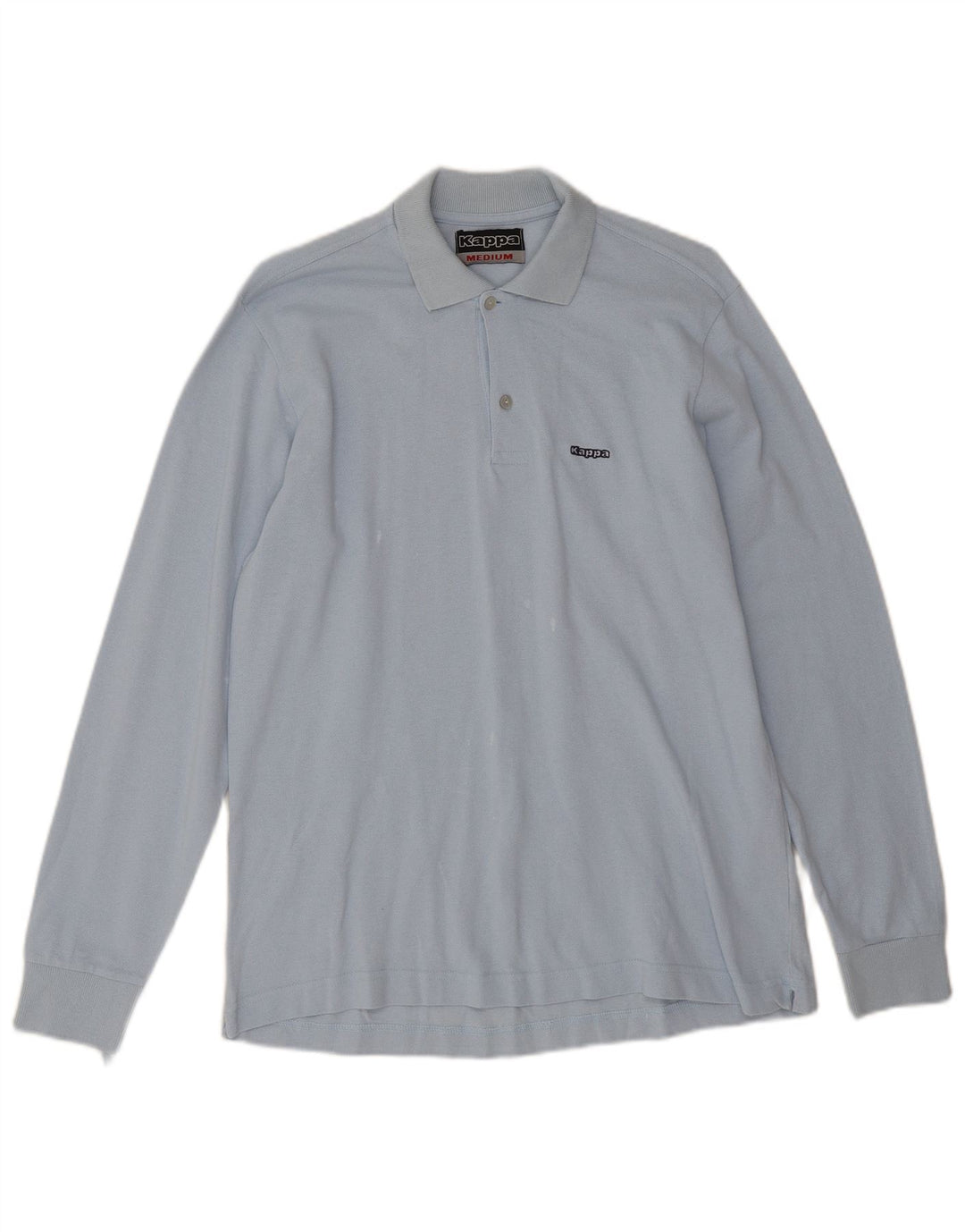 Kappa Polo De Manga Larga De Algodón Azul Medio Hombre