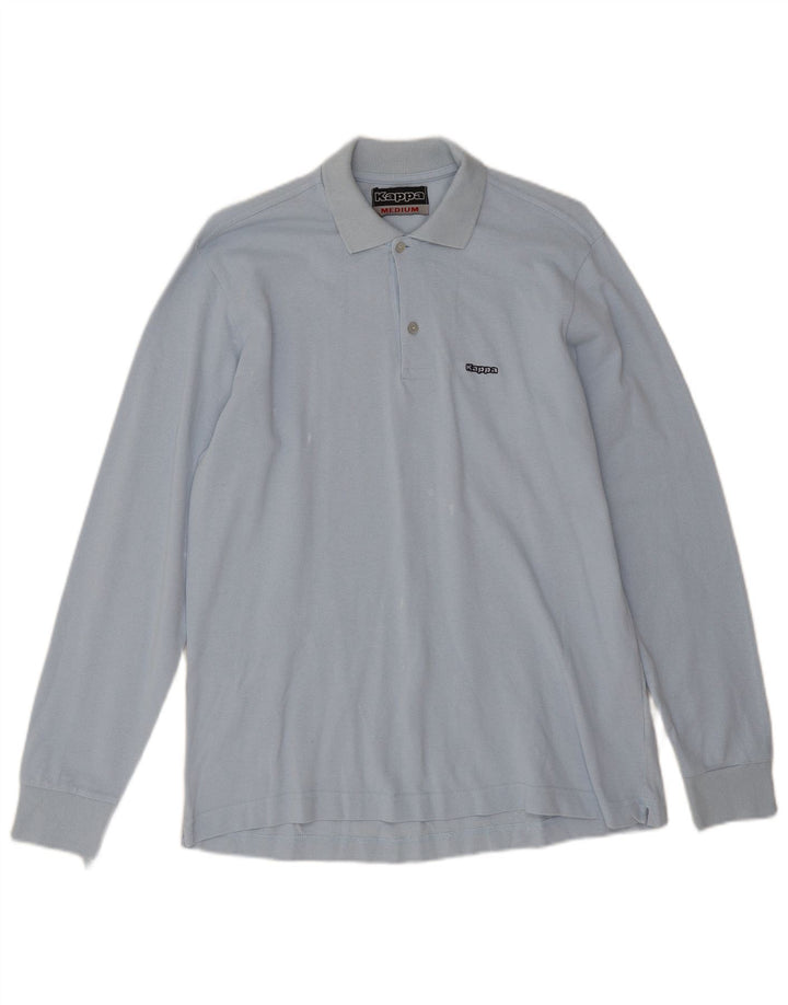 Kappa Polo De Manga Larga De Algodón Azul Medio Hombre