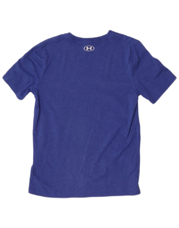 Under Armour Camiseta para niño Top 13-14 años XL Algodón moteado azul