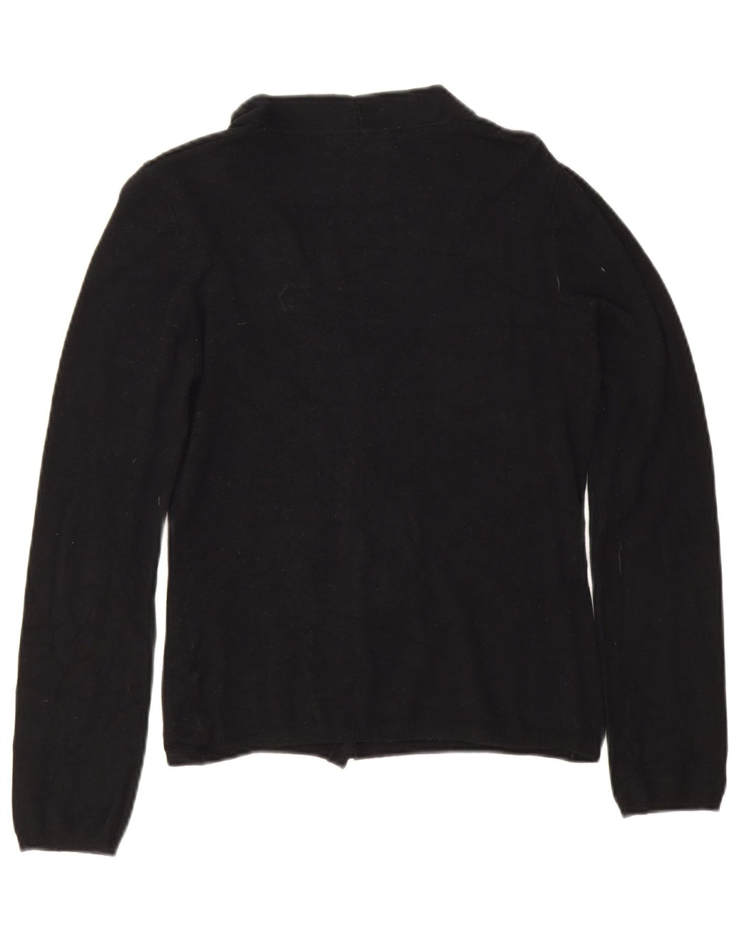 Zara Mujer Crop Cardigan Suéter UK 12 Medium Negro