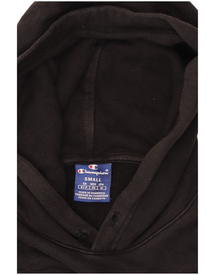 CHAMPION Jersey con capucha gráfico para hombre pequeño negro