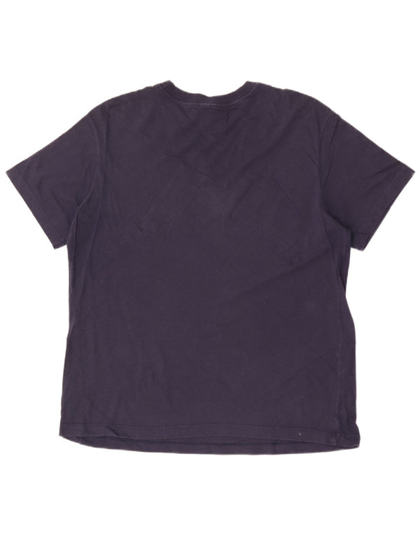 Nike - Camiseta gráfica para hombre, parte superior mediana de algodón azul marino