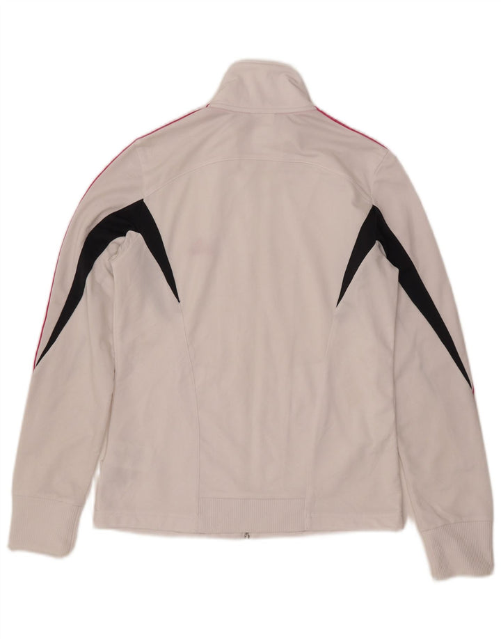 ADIDAS Chaqueta de chándal para mujer UK 12 Medium White Colourblock
