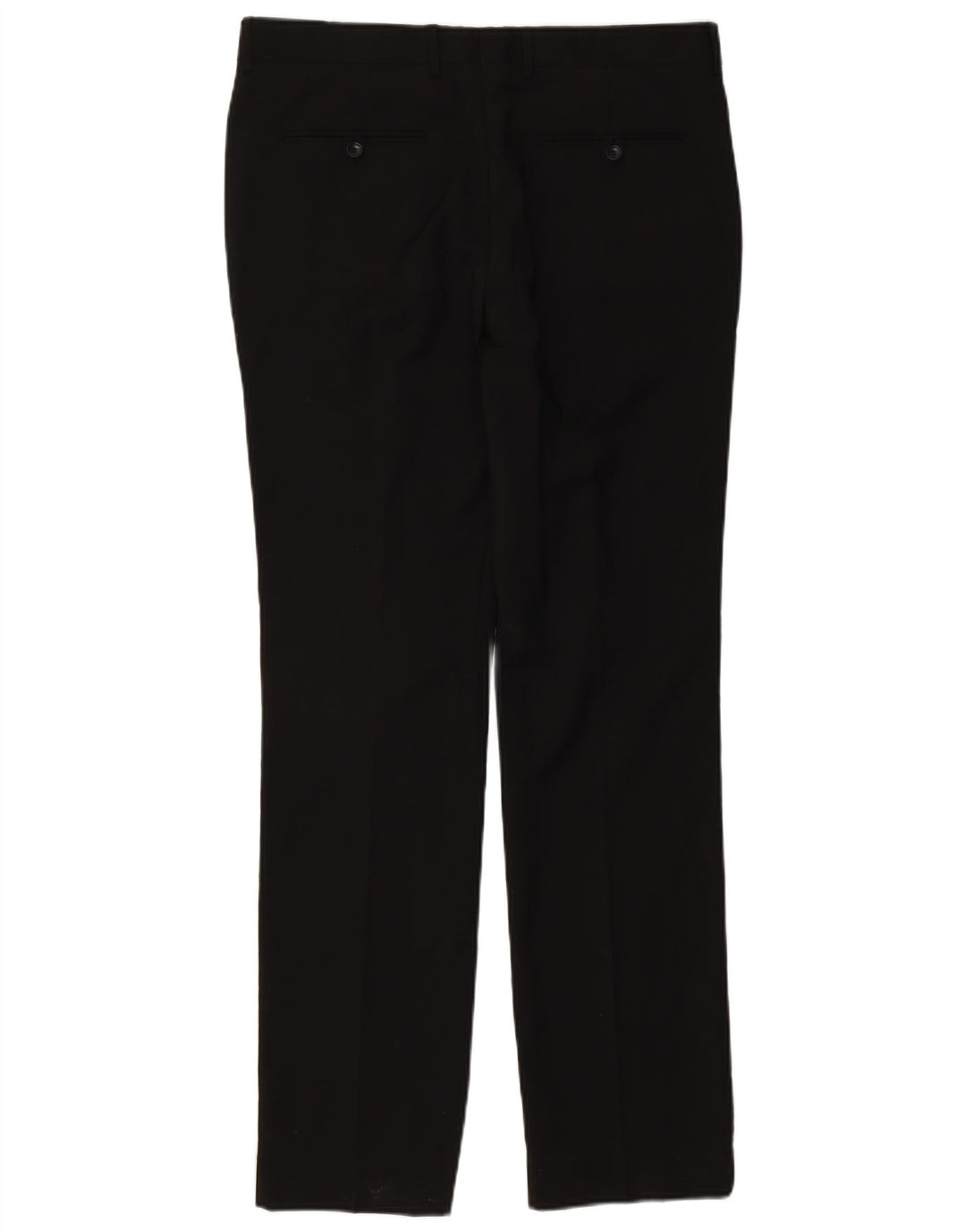 Zara Pantalón de traje ajustado para hombre EU 44 Large W34 L34 Poliéster negro