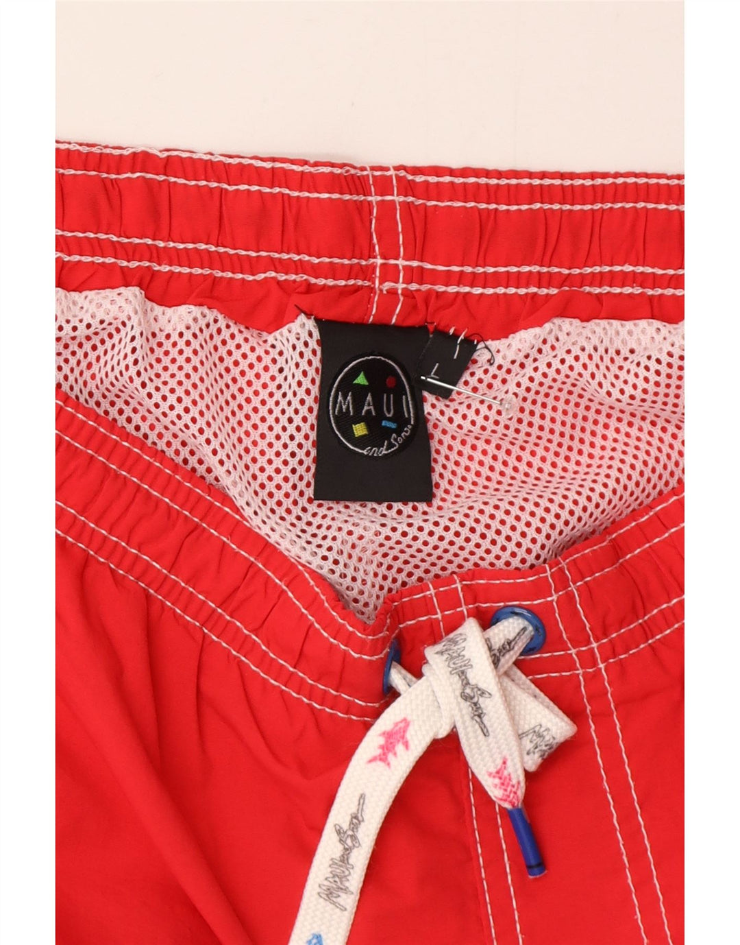 Maui and Sons - Bañador para hombre, talla grande, color rojo