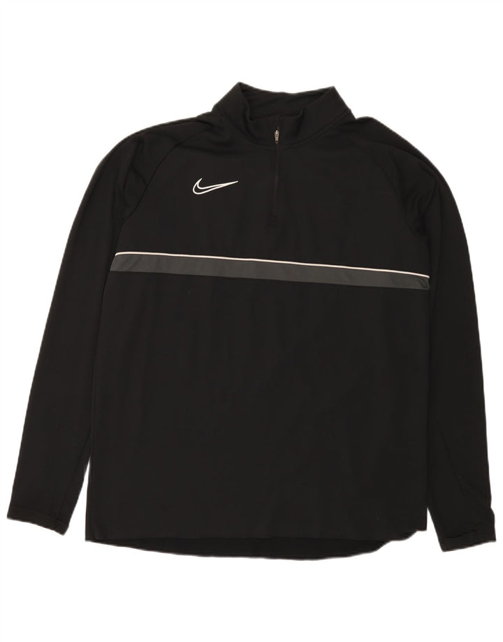 Nike Dri Fit - Chándal con cremallera y cuello para hombre, talla grande, color negro