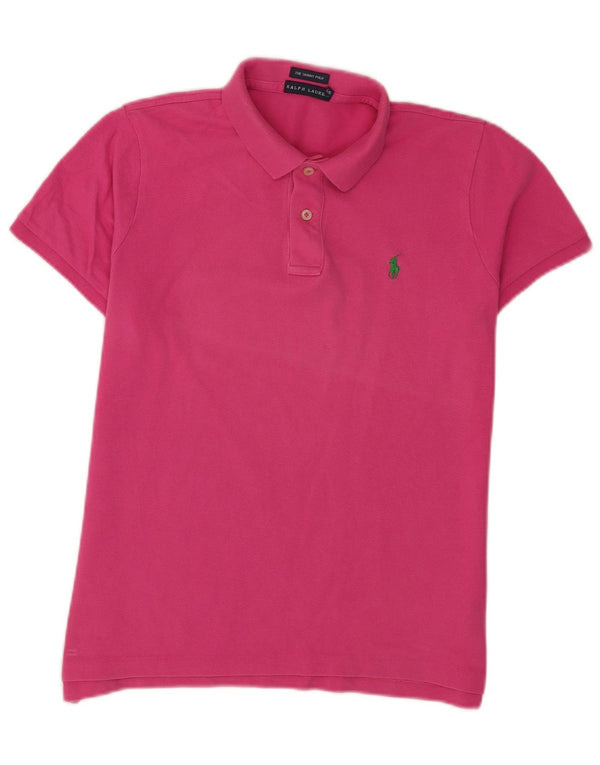 Ralph Lauren Polo ajustado para mujer Reino Unido 16 Algodón rosa grande