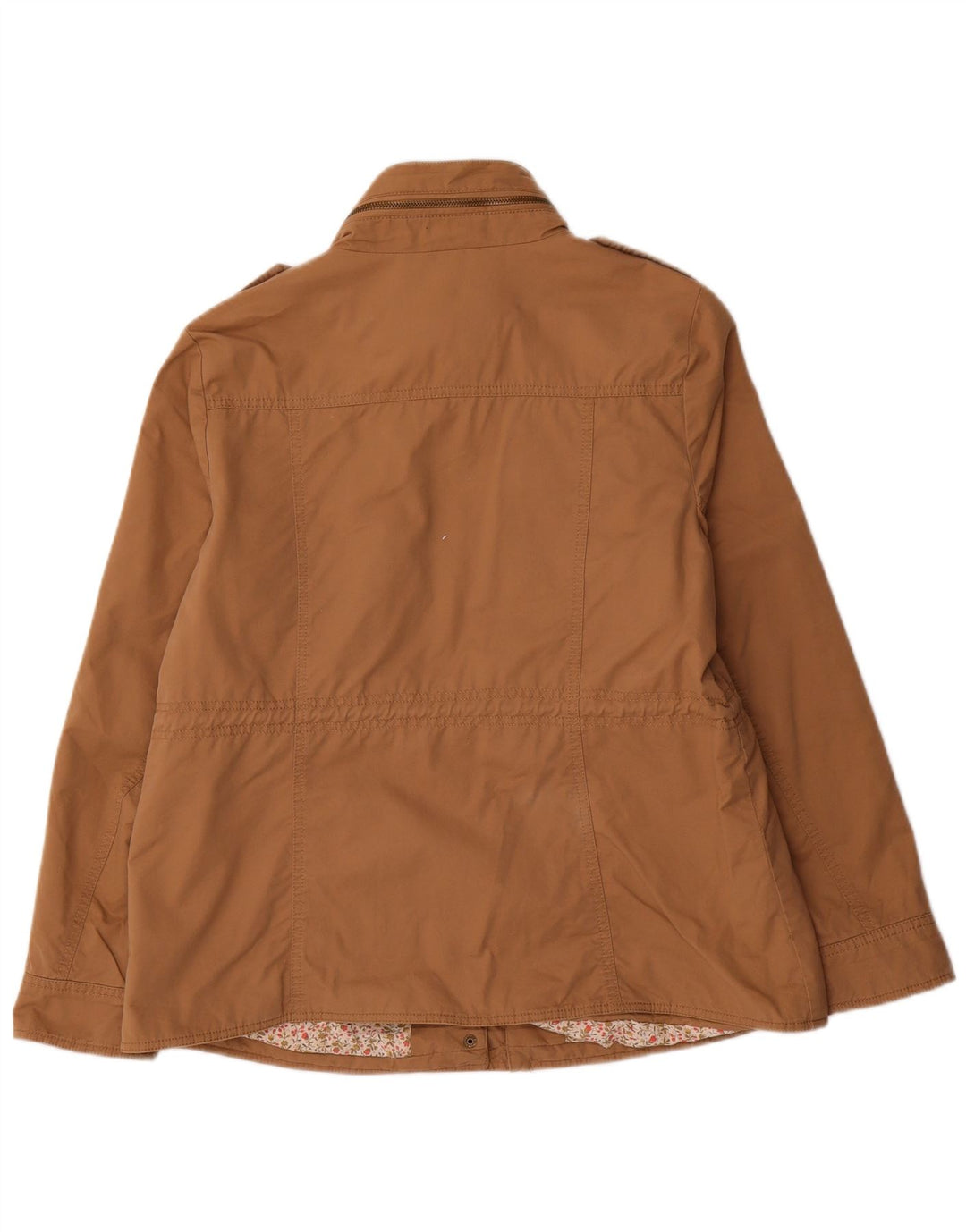 Marks & Spencer Chaqueta utilitaria con capucha Indigo para mujer, talla 44, color beige