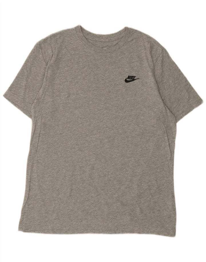 Camiseta NIKE Hombre Top Gris Medio Algodón
