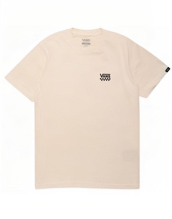 Vans Camiseta Classic Fit para hombre Top Small White Cotton