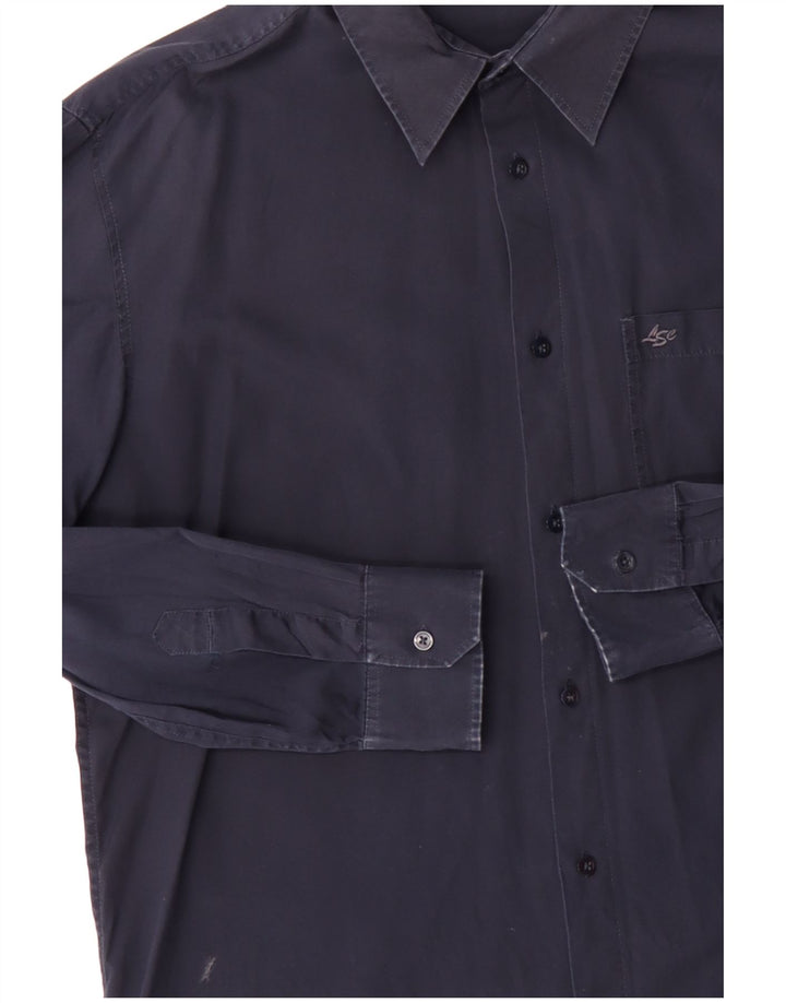 Camisa Levi's para hombre grande de algodón azul marino