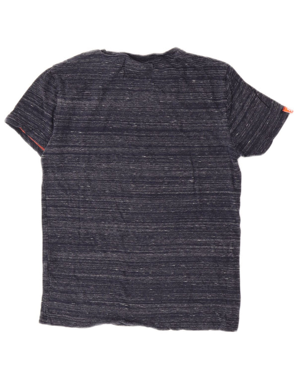 Superdry Camiseta para hombre Top XS de algodón moteado azul