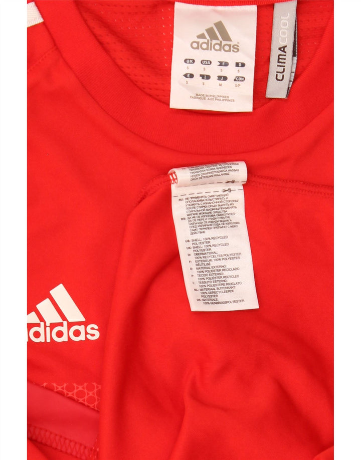 ADIDAS Mens Team GB Graphic Camiseta Top Pequeño Rojo Poliéster