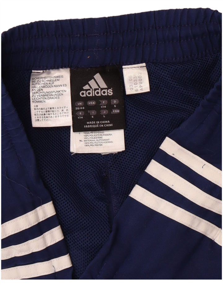 Adidas Pantalones de chándal para hombre UK 38/40 Medium Azul marino Poliéster