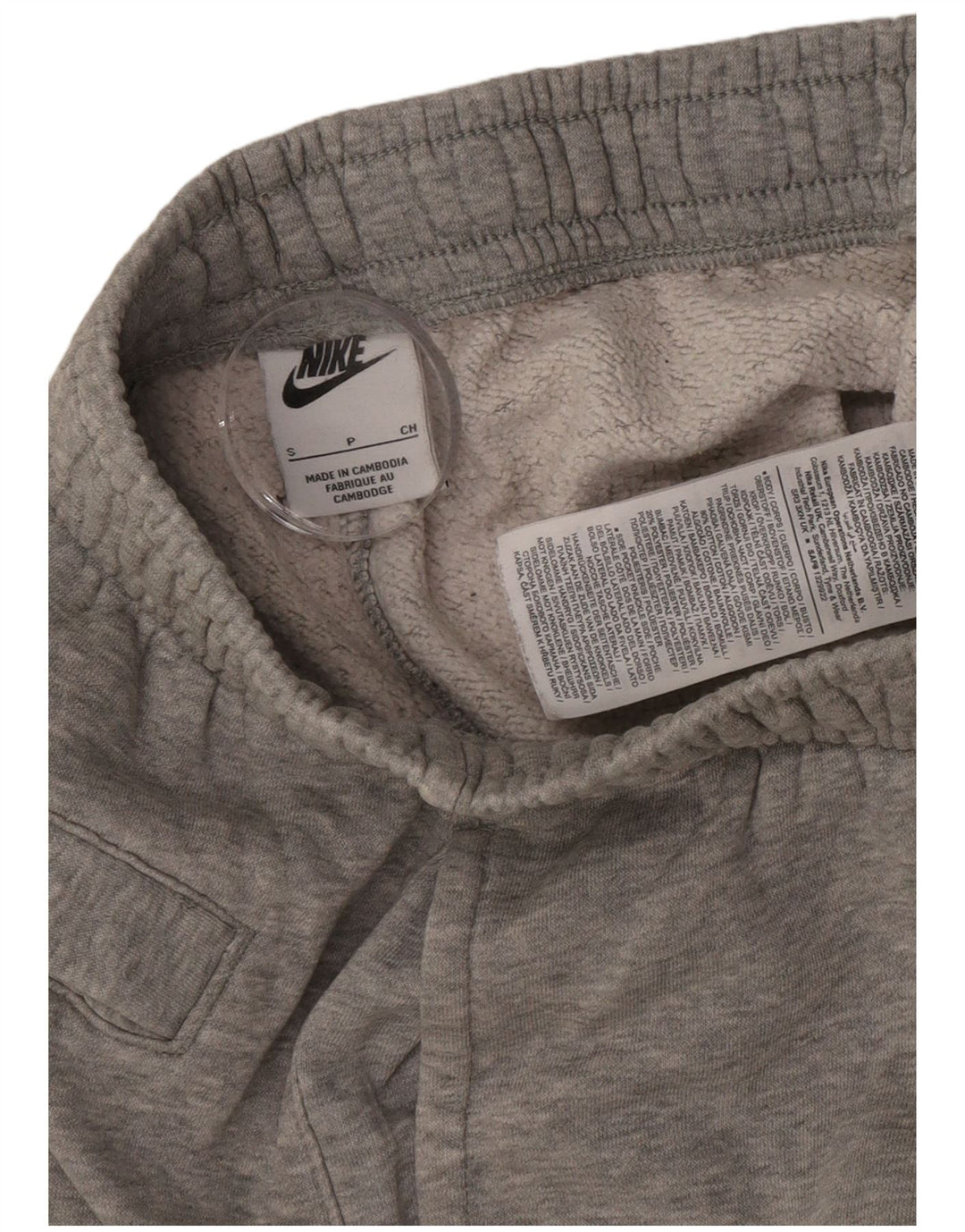 Nike Pantalones de Chándal para Hombre Joggers Small Gris Algodón