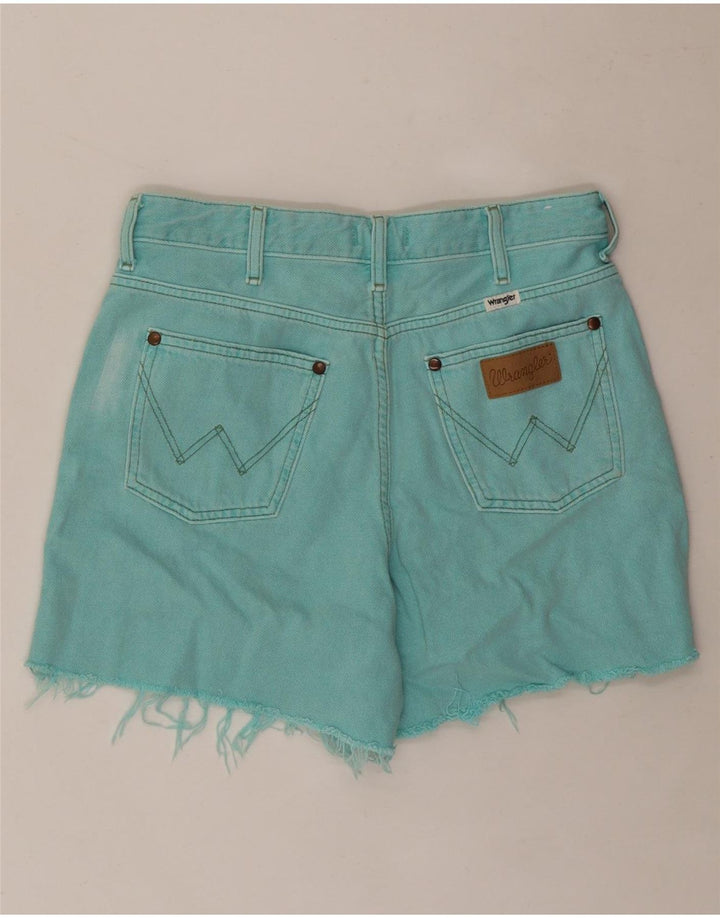 WRANGLER Pantalones cortos vaqueros para mujer W28 Algodón turquesa medio