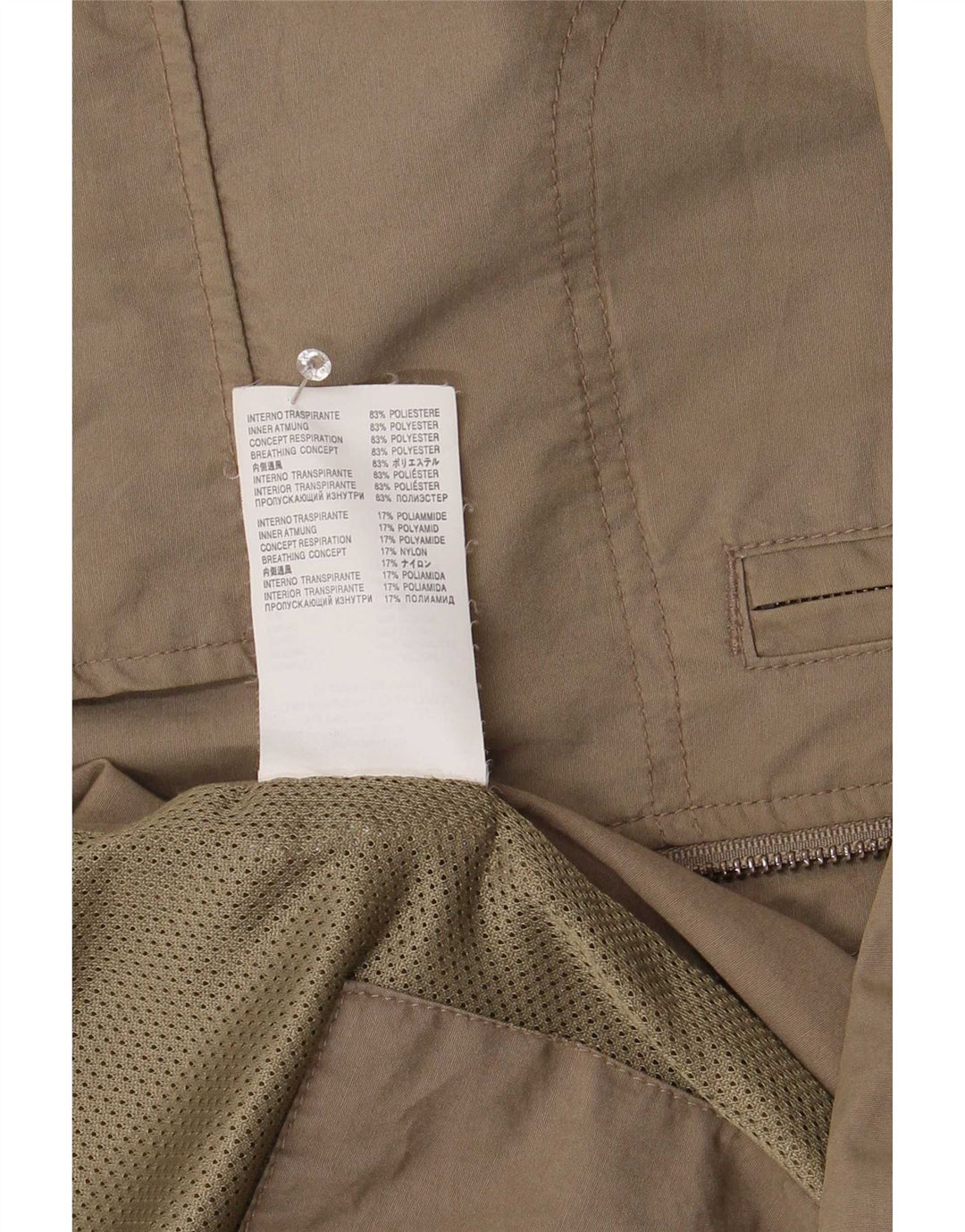 Geox Mens Respira Bomber Jacket UK 42 XL Marrón Poliéster