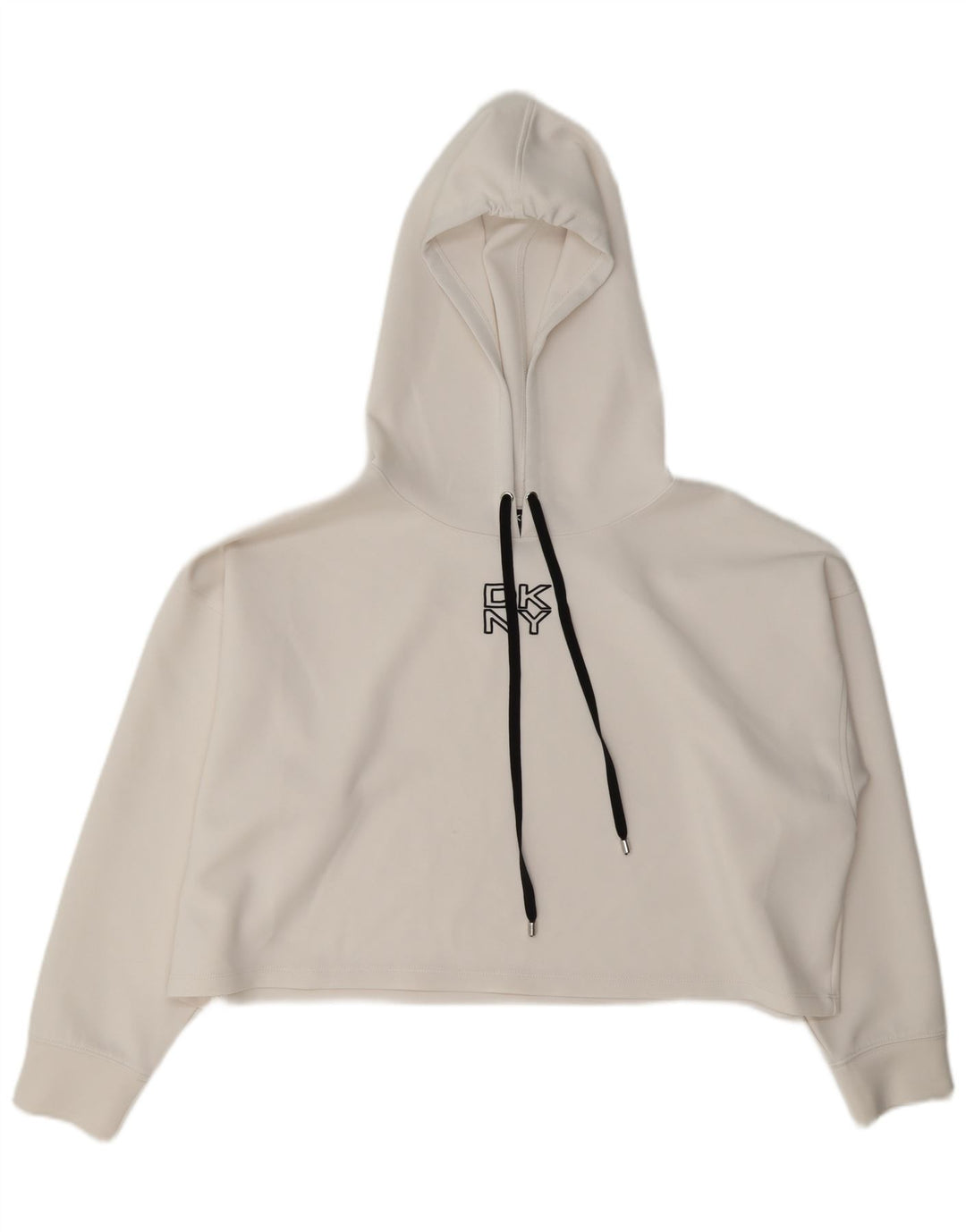 Dkny - Jersey con capucha para mujer, talla grande, poliéster, color blanco