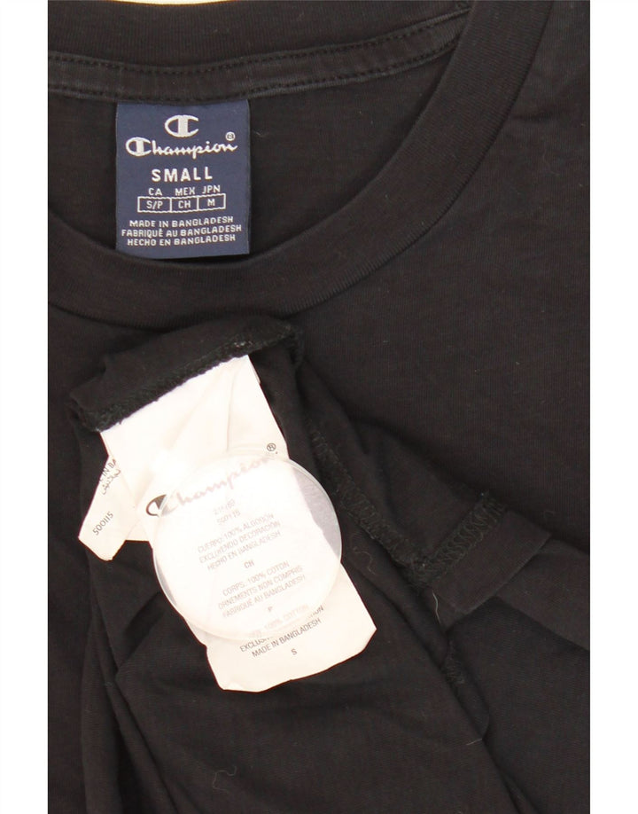 Champion Camiseta Hombre Top Small Algodón Negro