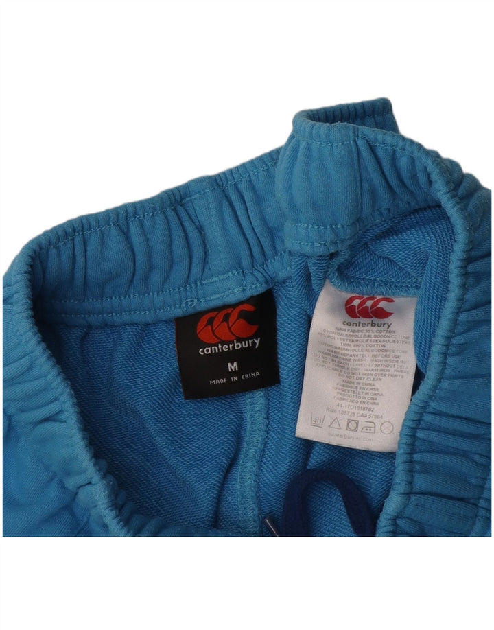 Canterbury Pantalones cortos deportivos gráficos para hombre de algodón azul medio