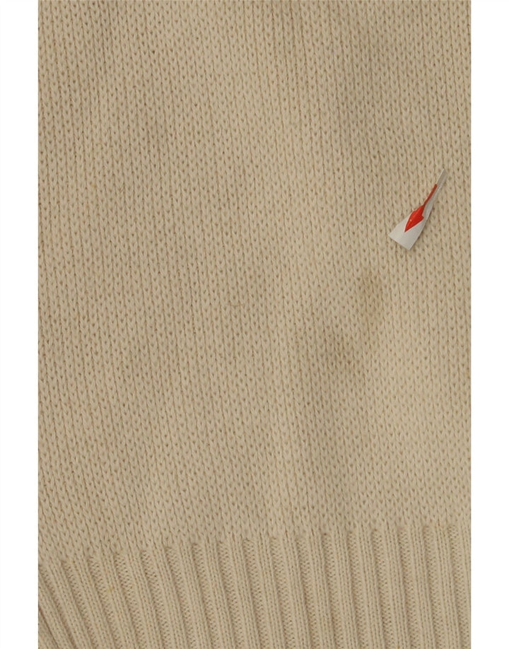 Vintage mujer barco cuello jersey suéter Reino Unido 12 medio multicolor