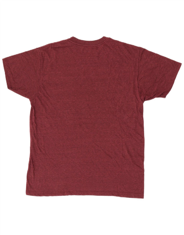 Hurley - Camiseta para hombre, talla grande, poliéster moteado en color burdeos