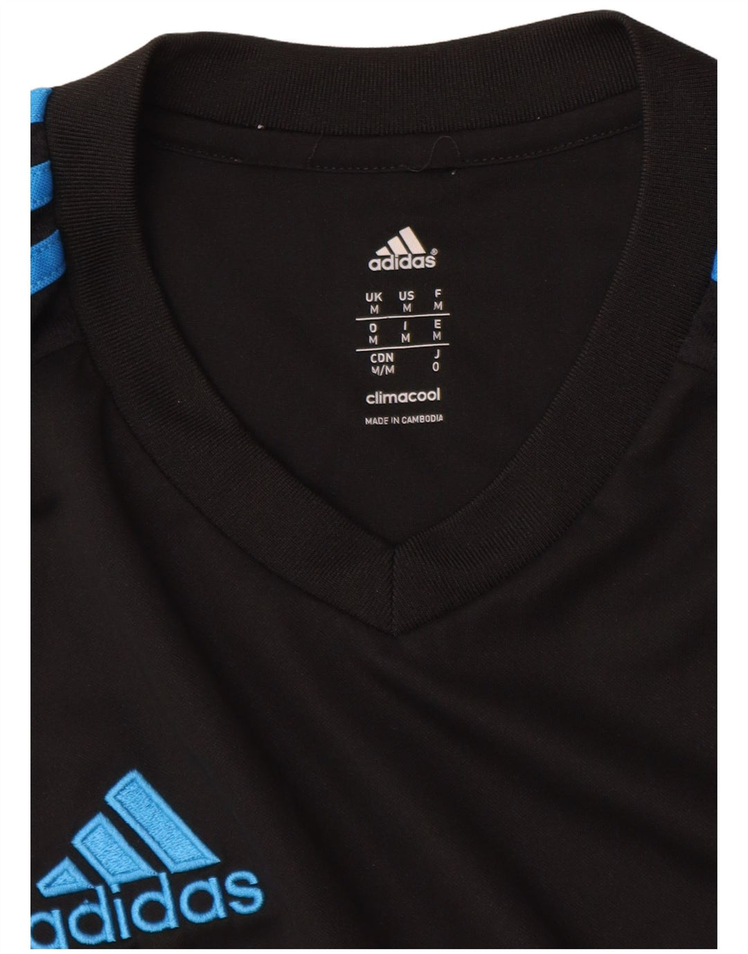 ADIDAS Camiseta Climacool para hombre Top Medium Black Colourblock