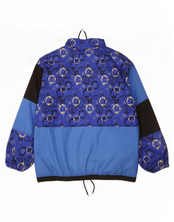 Chaqueta de esquí vintage para hombre Reino Unido 40 Bloque de color azul grande