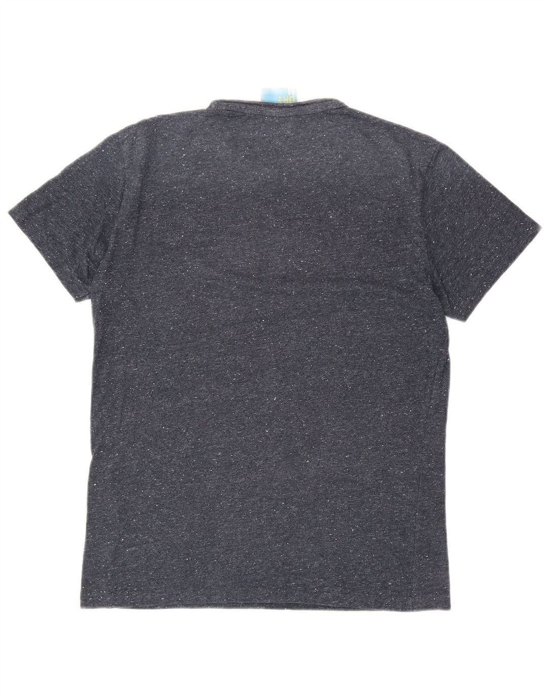 SUPERDRY Camiseta gráfica para hombre Top mediano de algodón moteado en azul marino
