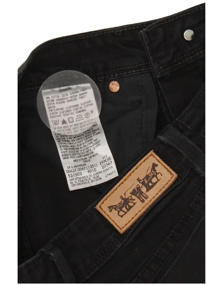 Levi's Mujer 627 Vaqueros Rectos W29 L30 Algodón Negro