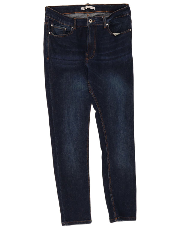 Zara Jeans ajustados para hombre EU 44 Large W34 L29 Azul marino