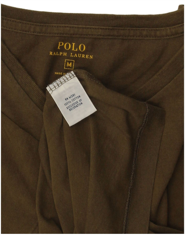 POLO RALPH LAUREN Camiseta para hombre Top Medium Khaki Cotton