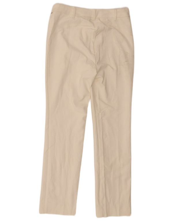 Zara Mujer Pantalón Casual Slim Medium W28 L29 Algodón Blanco