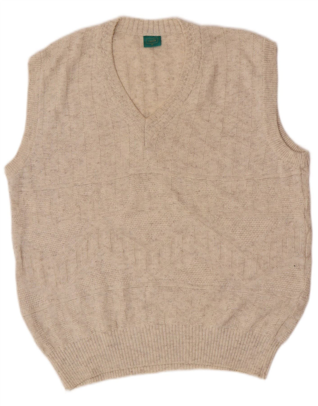C&A Hombre Canda Vest Tank Top Algodón Beige Medio
