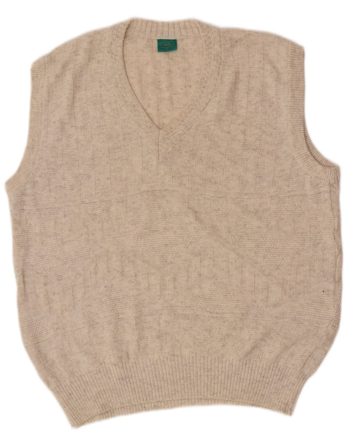 C&A Hombre Canda Vest Tank Top Algodón Beige Medio