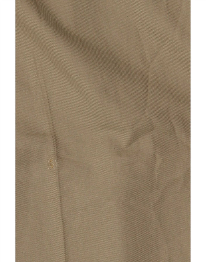 Marks & Spencer Pantalón de traje con pinzas para hombre W36 L31 Poliéster beige