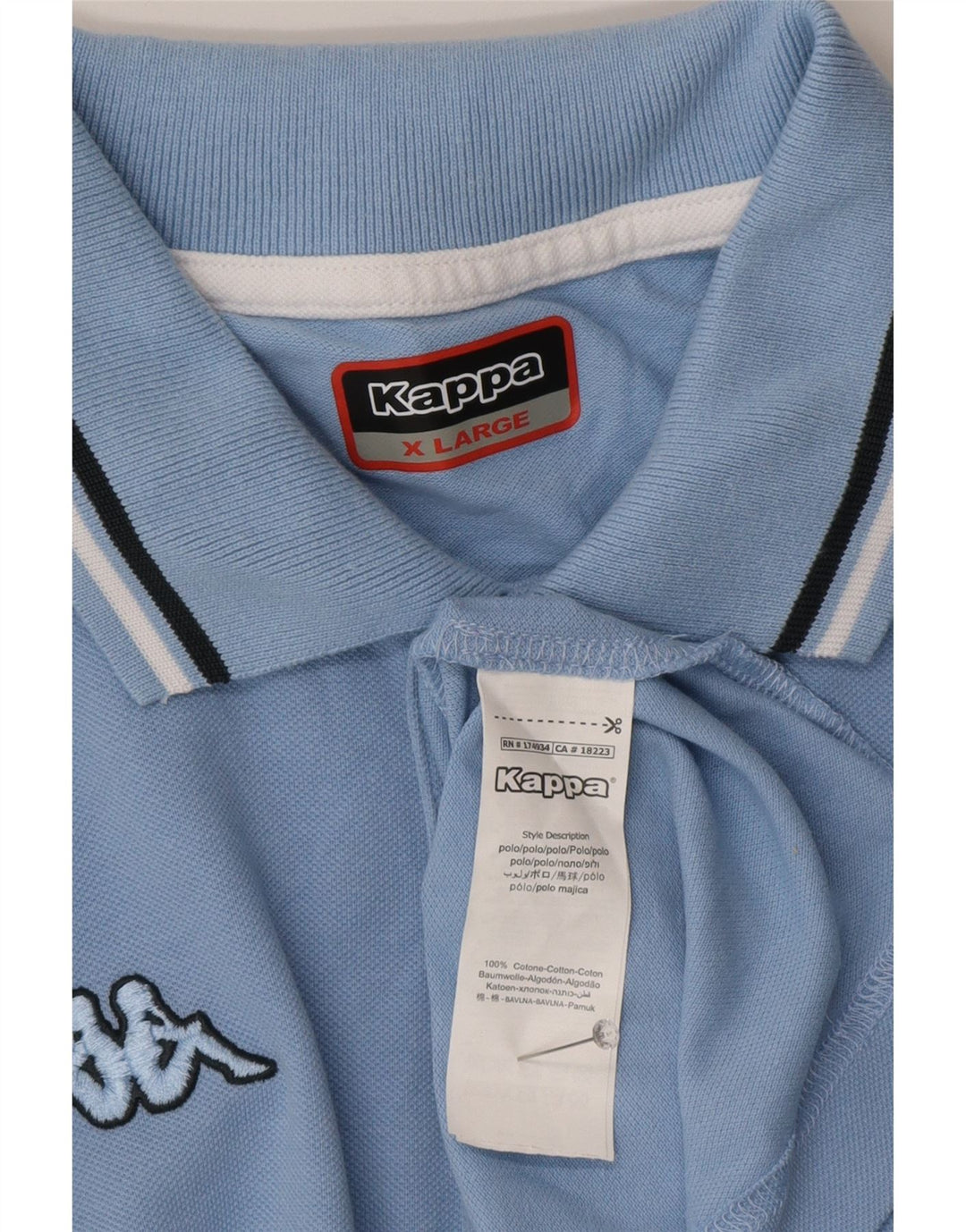 Kappa Polo Hombre XL Algodón Azul