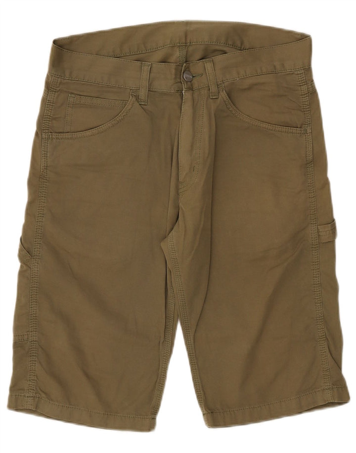 Carhartt Mens Cargo Bermuda Shorts W28 Pequeño Algodón Caqui