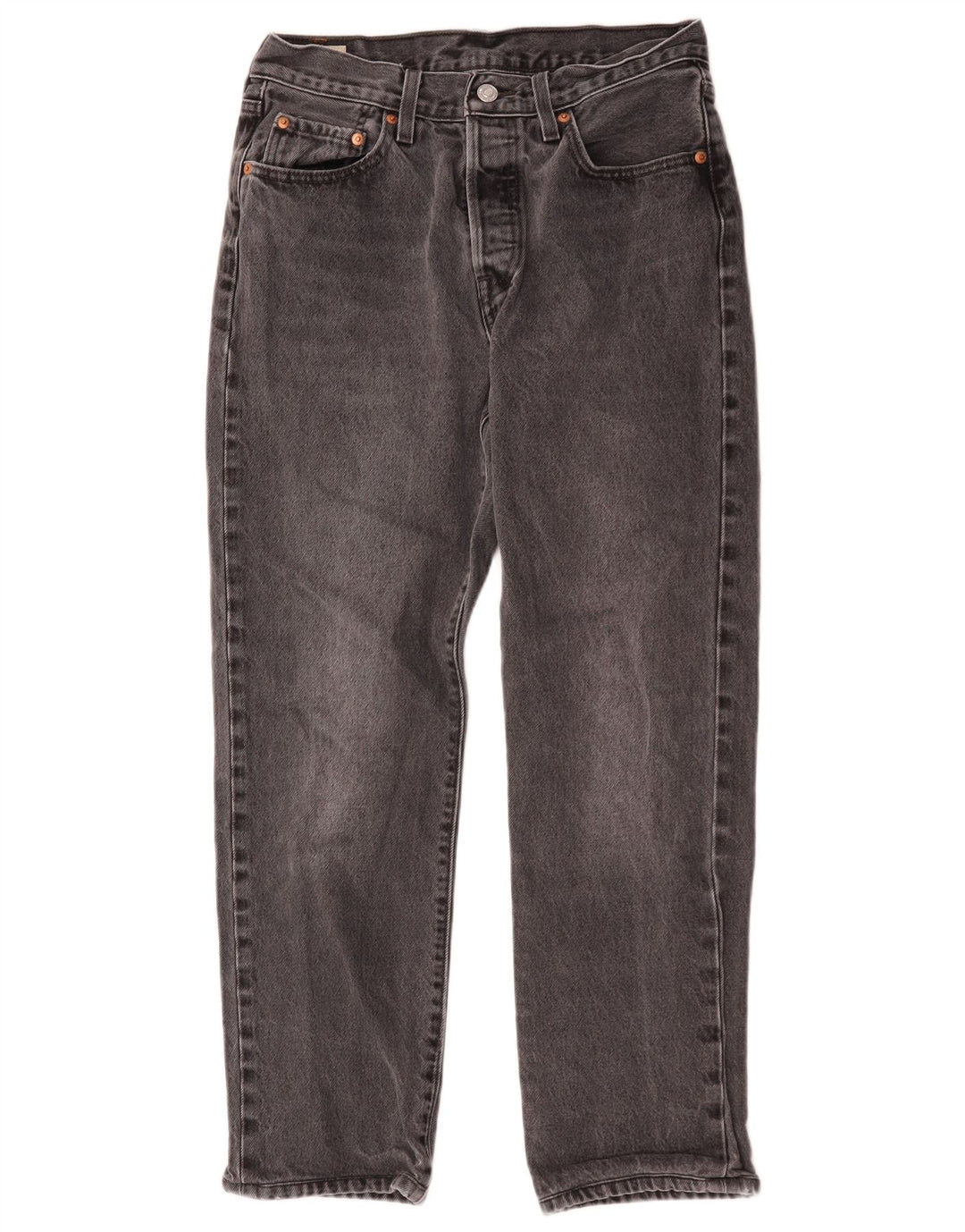 Levi's Vaqueros Rectos 501 Para Mujer W28 L26 Algodón Gris