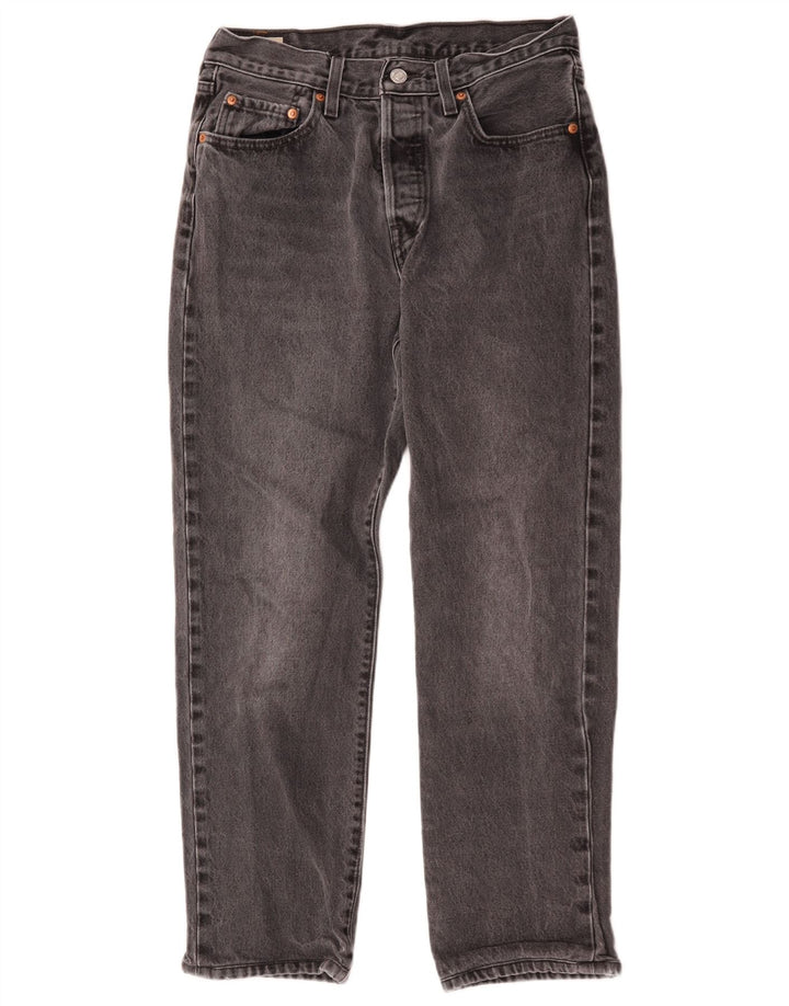 Levi's Vaqueros Rectos 501 Para Mujer W28 L26 Algodón Gris
