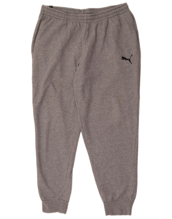 Puma Pantalones De Chándal Hombre Joggers XL Algodón Moteado Gris
